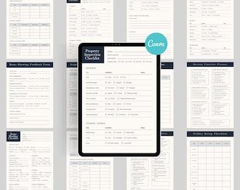 Home Buyer Guide Canva Templates Bundle Modern Real Estate Buyer Presentation House Hunting Checklist Budget Worksheet Moving Planner RE1