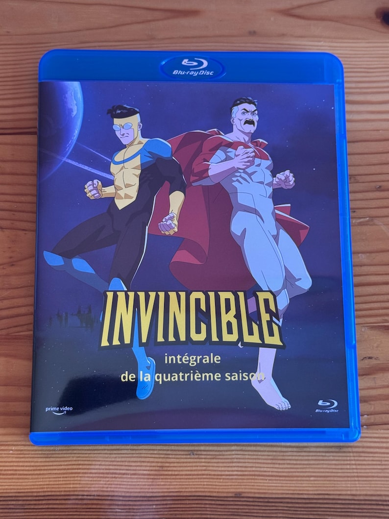 Invincible Blu Invincible - Season 4 - Blu Ray Cover - Etsy