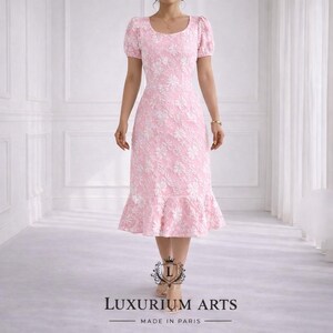 sachin and babi light blue dress Winter Moon Strapless Lace Trim Midi Dress Dusty Pink– Selfie Leslie