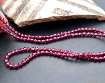 New Exotic AAAAA Purple Rhodolite Garnet Beads - Stunning High Quality - Africa - 24.00cts