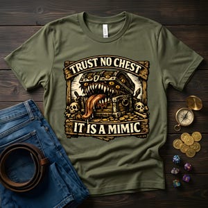 Imiter le t-shirt avec panneau d'avertissement : t-shirt vintage gravé sur bois, cadeau d'appréciation du maître du donjon pour les joueurs de table