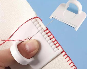 Sewing Guide Template Kit – Consistent 3mm Stitch Spacing Tool for Fabric, Embroidery, Leathercraft