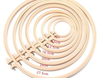 Embroidery Hoop Ring 7-32cm Adjustable Frame Cross Stitch Loop for Needlecraft Sewing DIY Tool