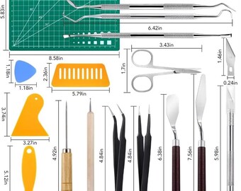 28Pcs Vinyl Weeding Tools Set, Precision Craft Tools, Vinyl Decal Removal Kit, Scrapbooking & DIY Cutting Accessories