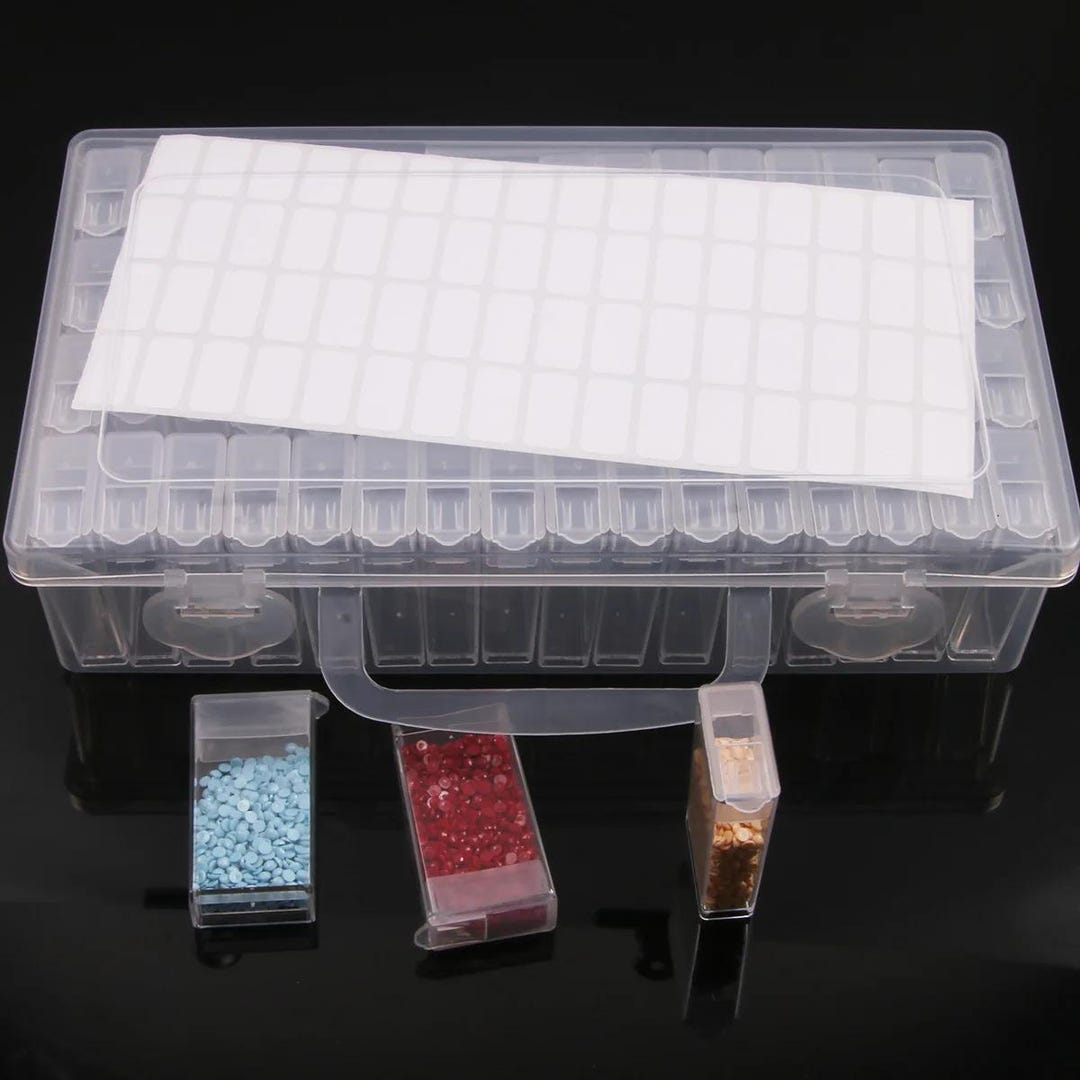 5D Diamond Painting Storage Box DIY Diamond Embroidery Drill Container ...