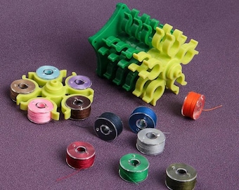 Sewing Bobbin Spool Organizer Stand Holds 30 Spools Thread Tower Storage Clip Clamp Sewing Machine Embroidery Tool