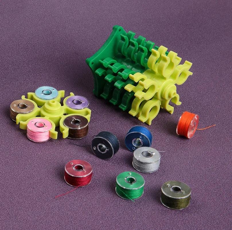 Sewing Bobbin Spool Organizer Stand Holds 30 Spools Thread Tower ...