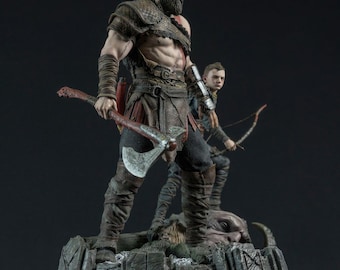 Kratos and Atreus - God of War - STL File- 3D Printable (Digital Download)