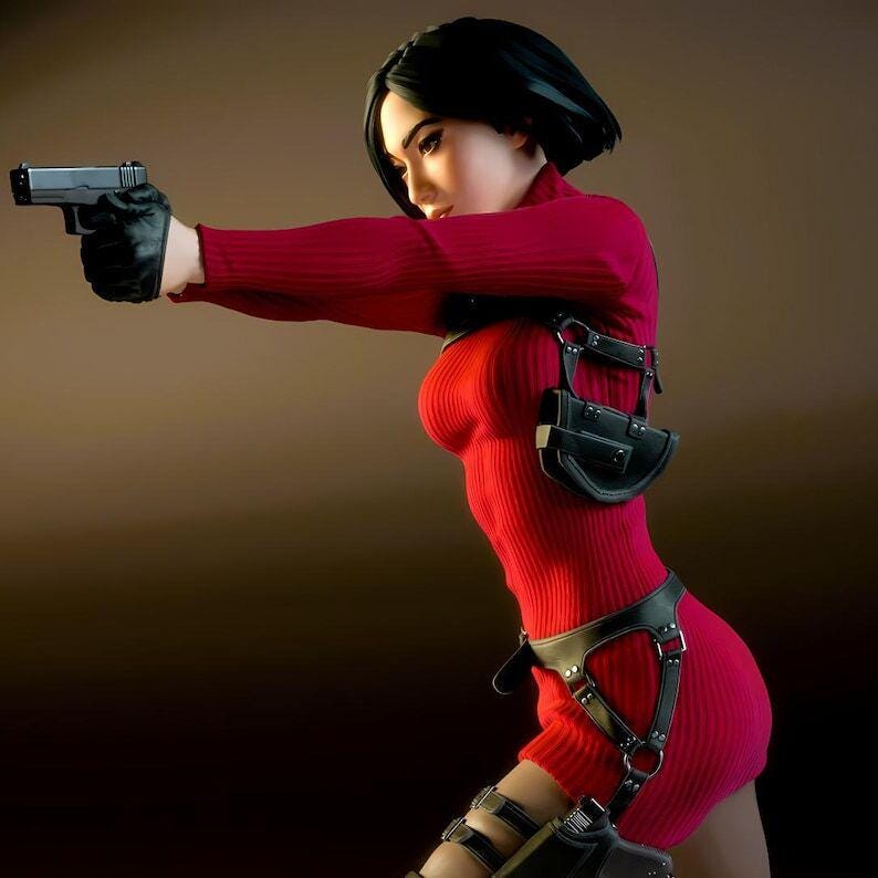 Ada Wong - STL Figure File - 3D Printable (digital Download) - Etsy UK