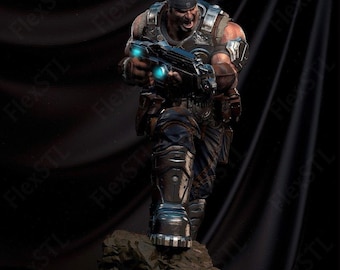 Marcus Fenix – Gears of War STL File for 3D Printing (Digital Download)