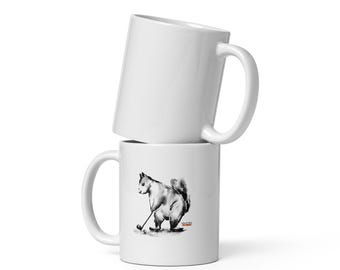 Golf Nut Squirrel Watercolor Mug – Father's Day Gift for Golfer