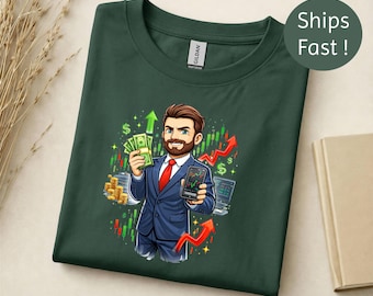 Shirt voor aandelenhandelaar, ruilcadeau, T-shirt voor investeerders