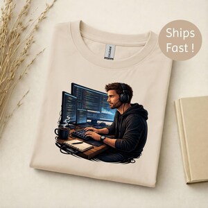 Koszulka programisty, prezent dla programisty, koszulka dla programisty zdjęcie 2