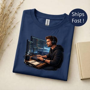 Koszulka programisty, prezent dla programisty, koszulka dla programisty zdjęcie 4