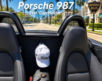 Porsche 987 Hat Hook | Boxster Cayman Interior Hanger | OEM Style Cap Holder | 3D Printed Accessory