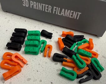 3D Printer Filament Clips – Spool Holder, Tangle Prevention (Pack of 12)