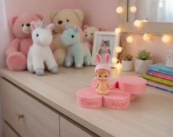 Sonny Angel Flower Display Stand – Tiered Mini Figure Organizer, 3D Printed Desk Decor