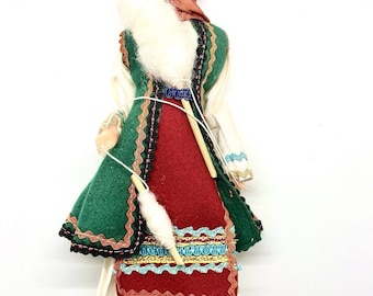 ヴィンテージ人形 収集品 アイスランド 民俗人形 アンティーク 手描き