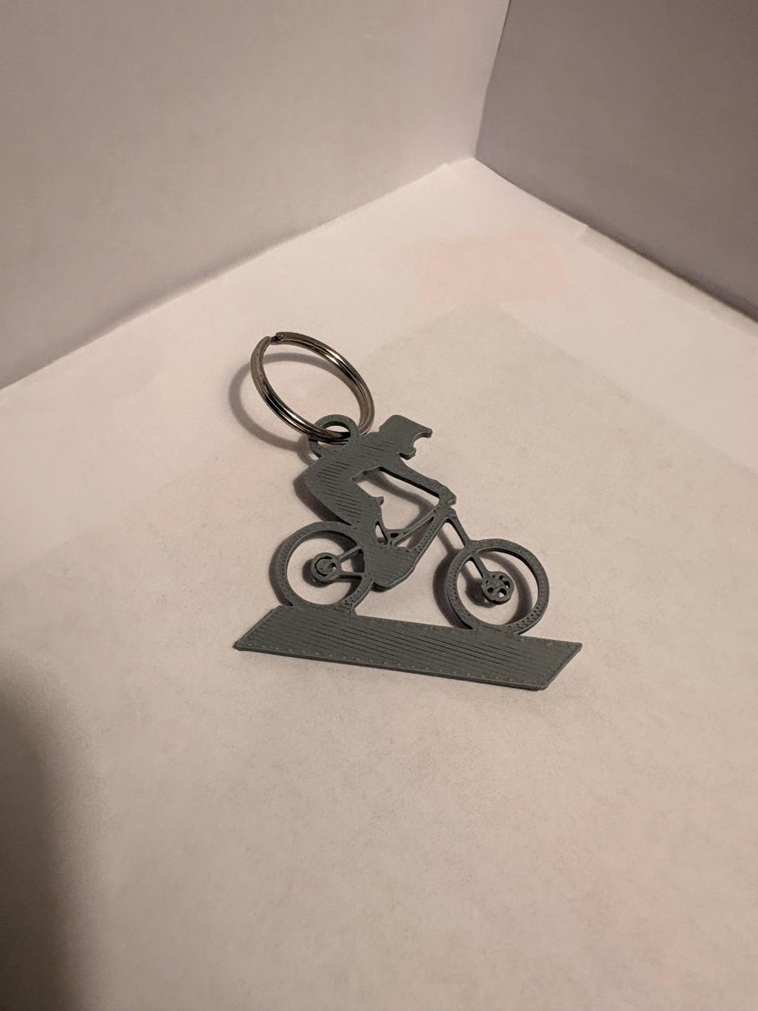 Mountain Biker Key Chain - Etsy