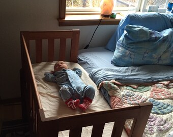 sidecar crib platform bed