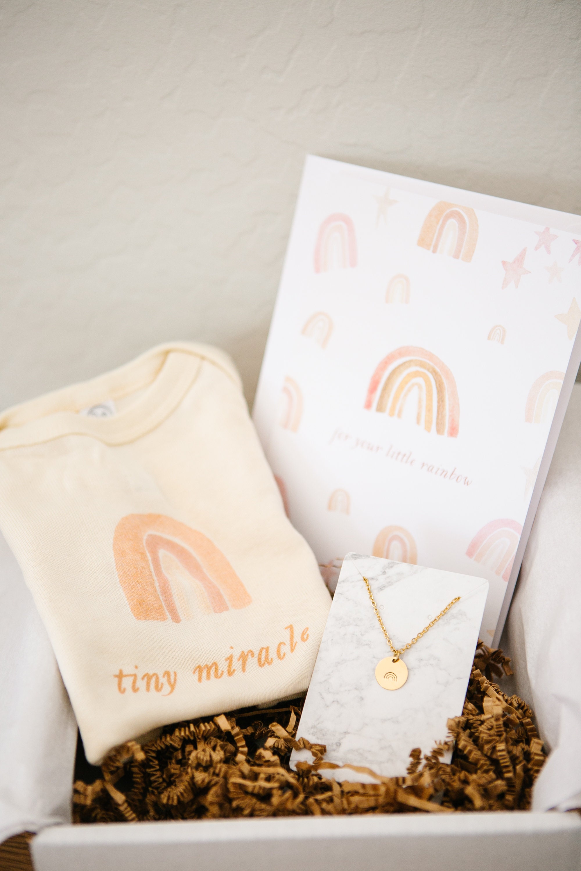 Rainbow Baby Gift Box Care Package New Baby Gift for After Etsy