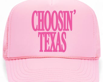 Choosin' Texas Hat (Pink Poly)
