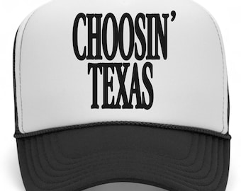 Choosin' Texas-hoed (zwart/wit poly)
