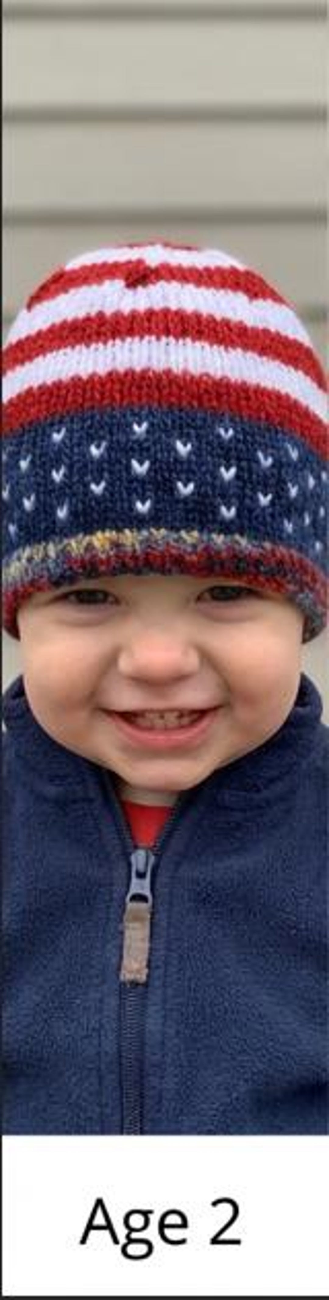 USA Flag Hat Knitting Pattern PDF | American Flag Beanie | Patriotic ...