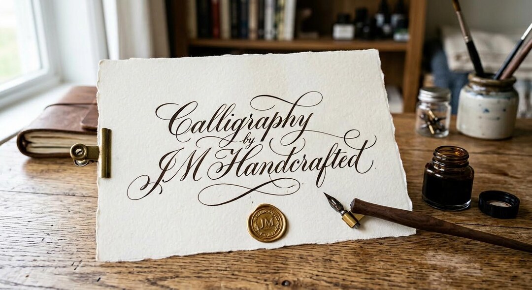 Message In Calligraphy Elegant Calligraphy Add-on for Custom Messages - Etsy