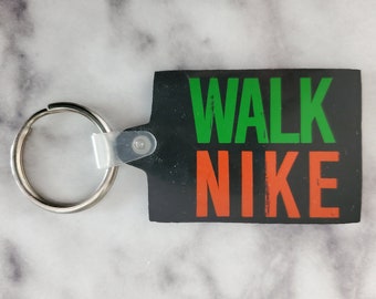 Vintage Walk Nike Keychain - key ring - Nike collectibles - Vintage Nike - rare keychains - Vintage fashion accessories - auto accessory