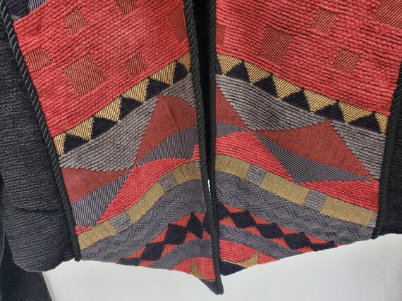 Vintage Treadle Jacket - Patchwork Cropped Style … - image 3