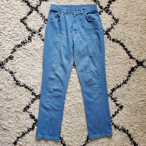 Vintage Sheplers Denim 1970's Jeans Pleated Pants Rodeo Wear Women's ...