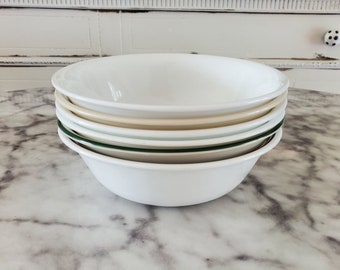 Set of 6 Vintage Mismatched Corelle Bowls - Soup Bowls - salad bowls - Corelle Dinnerware - Corelle by Corning Dishes - Vintage kitchen