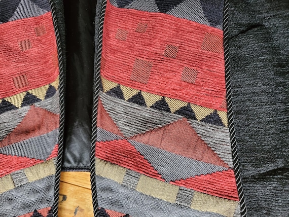 Vintage Treadle Jacket - Patchwork Cropped Style … - image 13