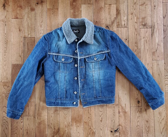 Dolce & Gabbana Early 2000's Denim Jacket - Sherling Lined Dolce & Gabbana Early 2000's Denim Jacket - Sherling Lined