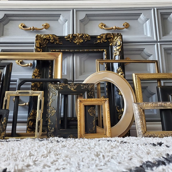 Vintage Black Frames Etsy