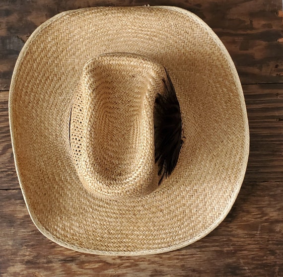 Vintage Rodeo Brand Straw Cowboy Hat - Cowgirl Ha… - image 10