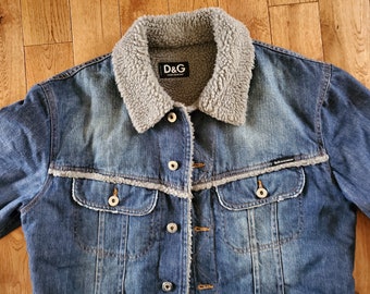 Dolce & Gabbana Early 2000's Denim Jacket - Sherling Lined