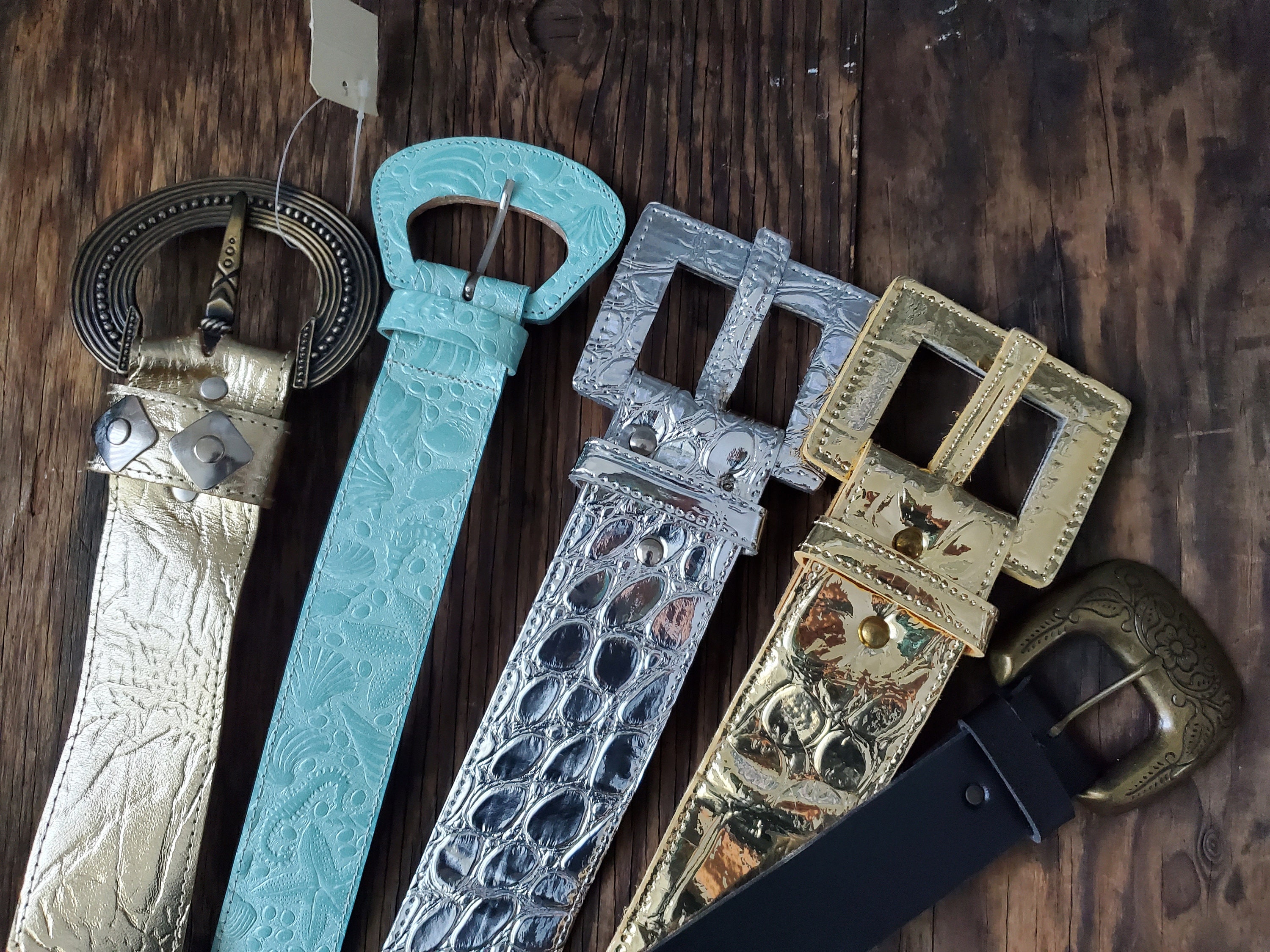 Set of 5 Vintage Belts - 1980