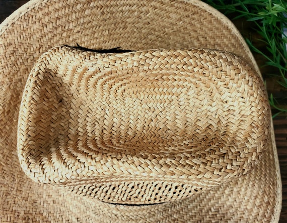 Vintage Rodeo Brand Straw Cowboy Hat - Cowgirl Ha… - image 5