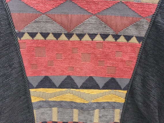 Vintage Treadle Jacket - Patchwork Cropped Style … - image 5