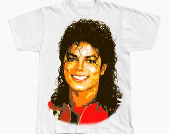 Michael Jackson Vintage Graphic T-Shirt, Retro 90s King of Pop MJ Tee
