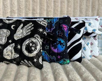 Handmade zippered pouch