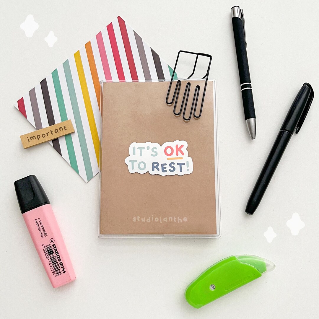 Rest Stickers OK to Rest Sticker / Waterproof Vinyl Decal - Etsy