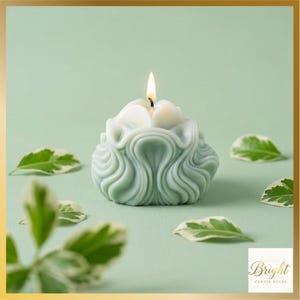3D Silicone Ocean Shellfish 4 Candle Mold | Modern Geometric Soy Wax Crafting Supplies DIY