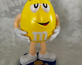 Vintage Rare Metal M&m's World Red and Yellow Desktop Business