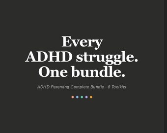 ADHD Parenting Bundle for Boys | 7 Printable Toolkits | Executive Functioning Kit Kids Ages 6-12