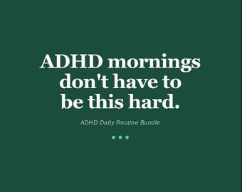 ADHD Daily Planner for Boys | Morning and Bedtime Routine Printable Bundle | Ages 6-12