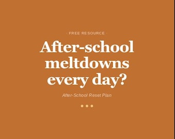 ADHD After School Reset Plan | Free Printable Kit for Kids | Executive Functioning Guide Boys 6-12