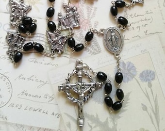 Stations of the Cross Rosary Chaplet Catholic Way of the Cross Handmade